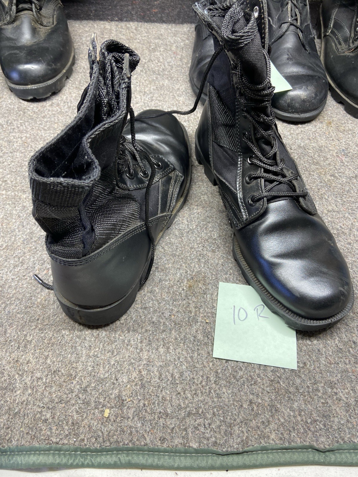 Men’s Leather Canvas Boots Tactical Vietnam-Style Jungle Army-Various Sizes Used