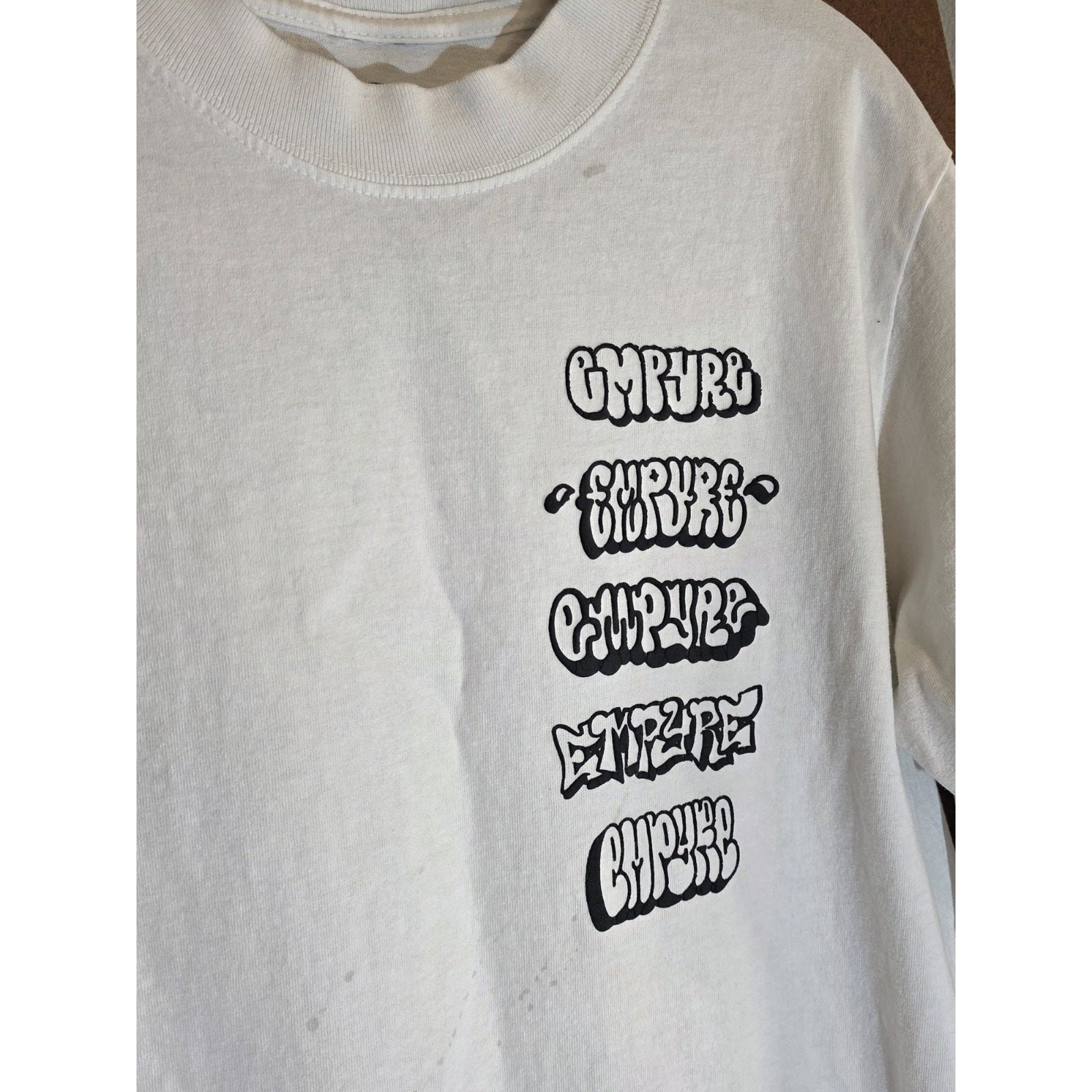 Empyre Men’s White Long Sleeve Graphic T Shirt Size Large Skate Streetwear