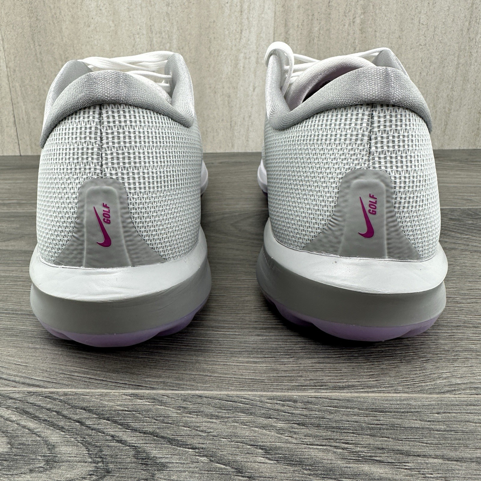 Nike Air Zoom Infinity Tour Next 2% Size 10.5 Mens White Vivid Purple Golf Shoes