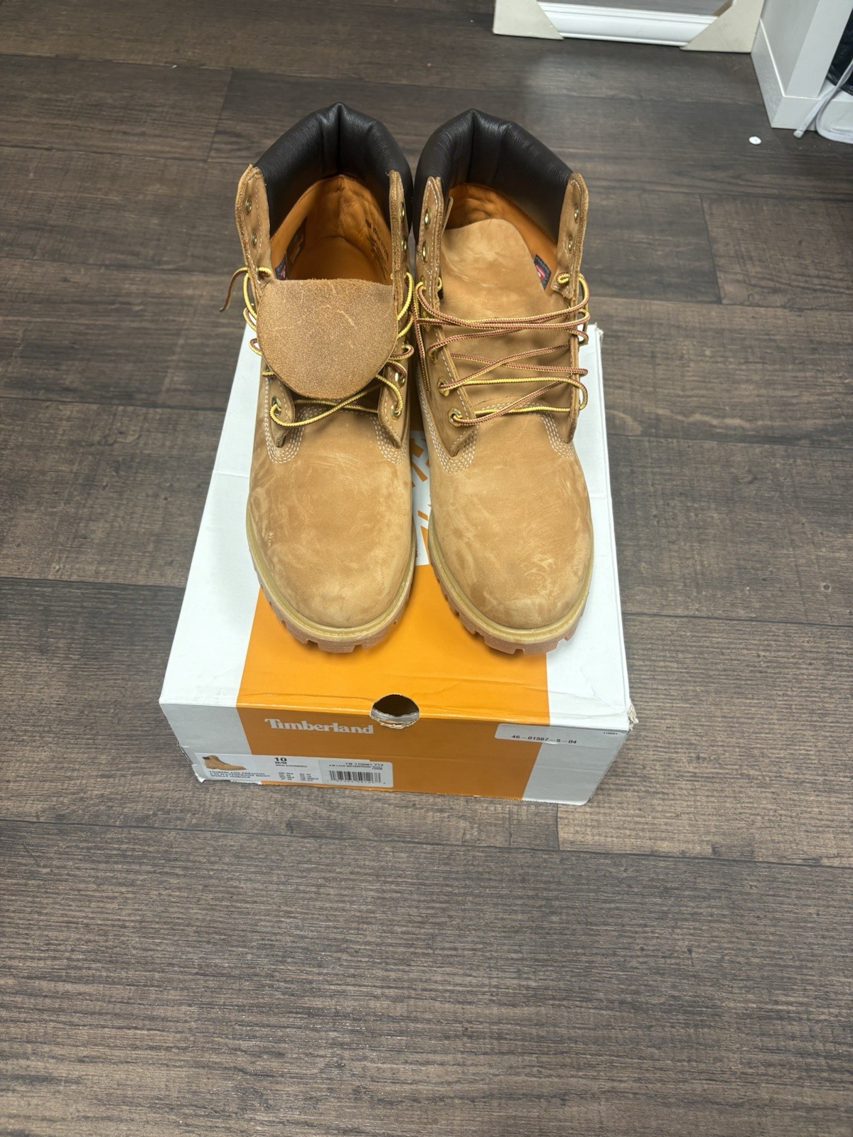 Timberland Men’s Brown Leather Lace-Up Ankle Work Boots Round Toe US 12