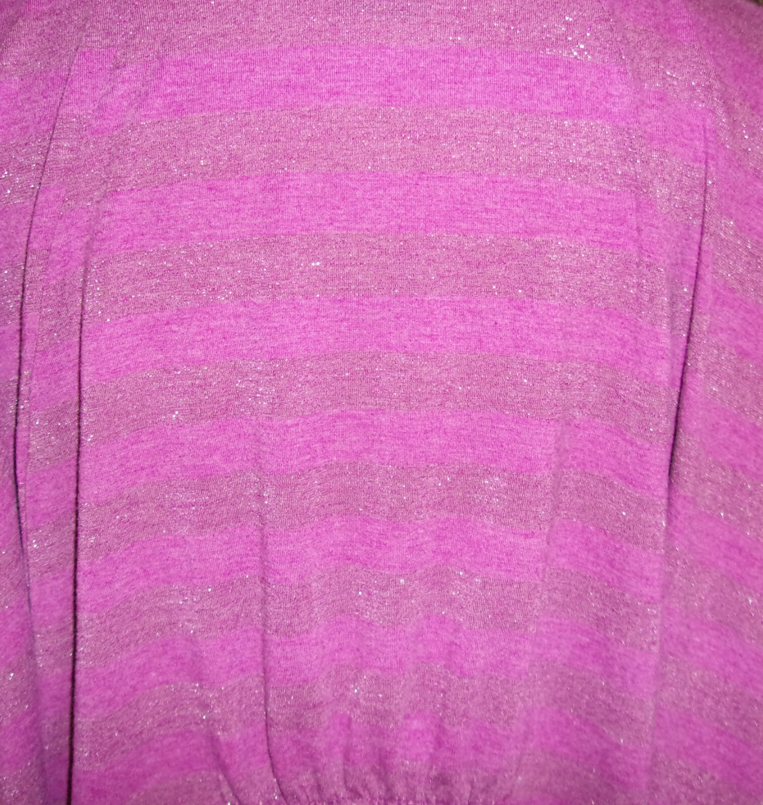 Faded Glory Womens Plus Size 2XL Purple Glitter Blouse Metallic Shimmer Top Boho