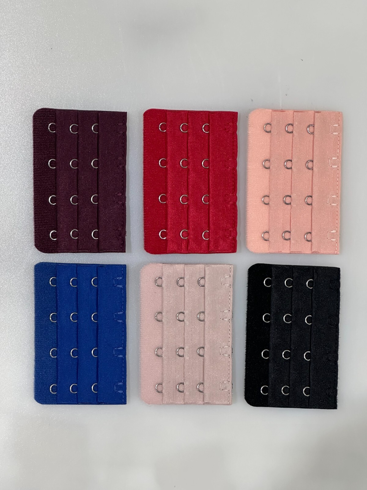 Bra Extender 4 Hooks Pre Packed Assorted Colors Ships from Illinois (6 pcs)