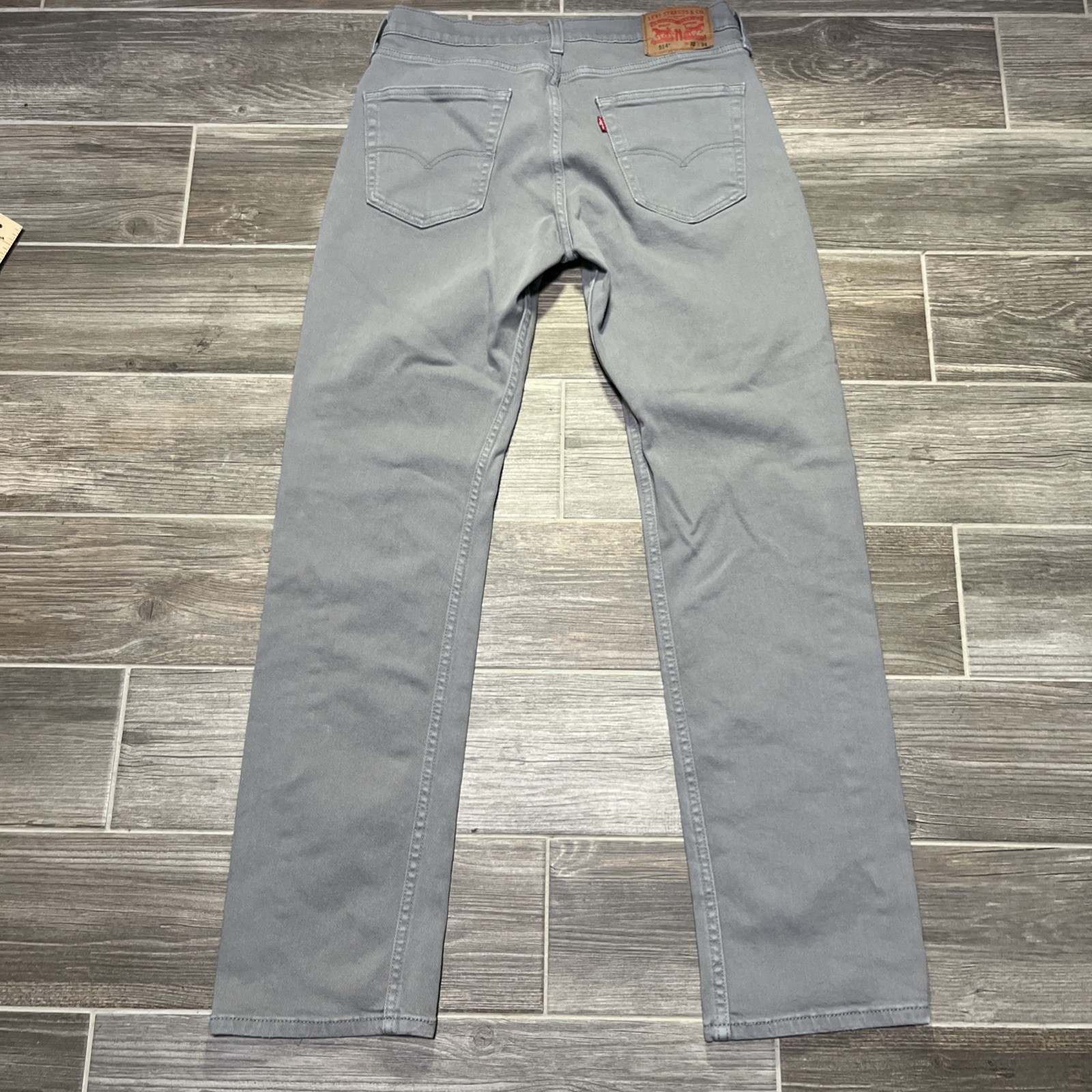 Men’s Levi’s 514 Straight Fit Gray Pants Size 32”x34”