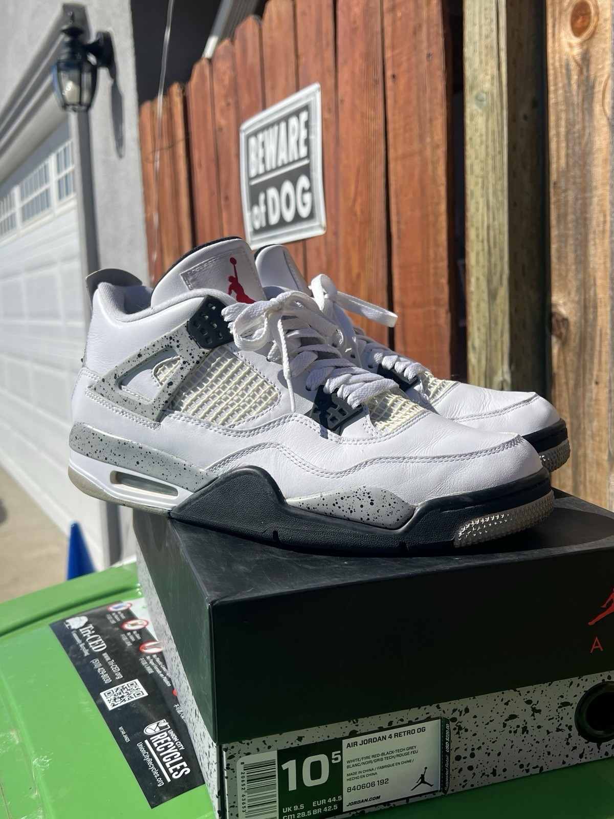 Jordan 4 White Cement 2016 Size 10.5