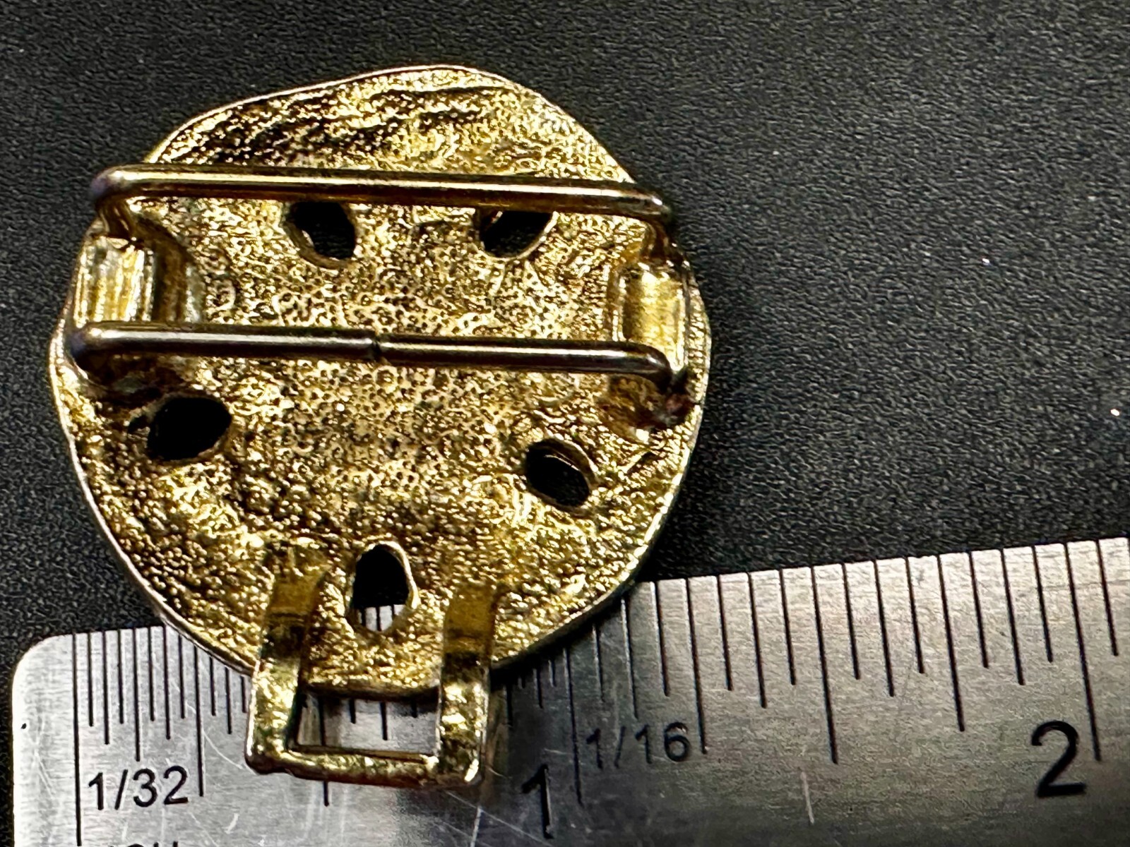 Nautical Starfish Retro Two Piece Interlocking Gold Tone Dotty Smith Belt Buckle