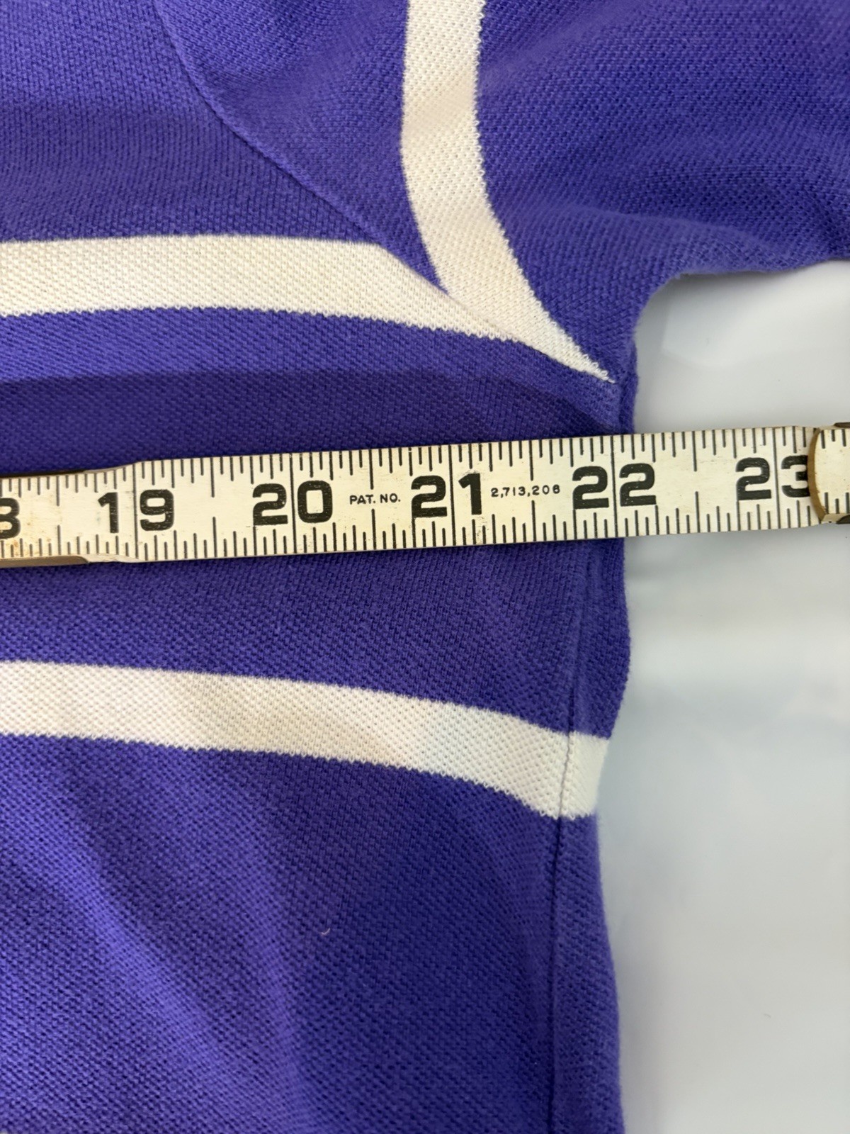 Vintage Chaps T Lauren Mens M Short Sleeve Striped Polo 80’s -90’s Golf Preppy