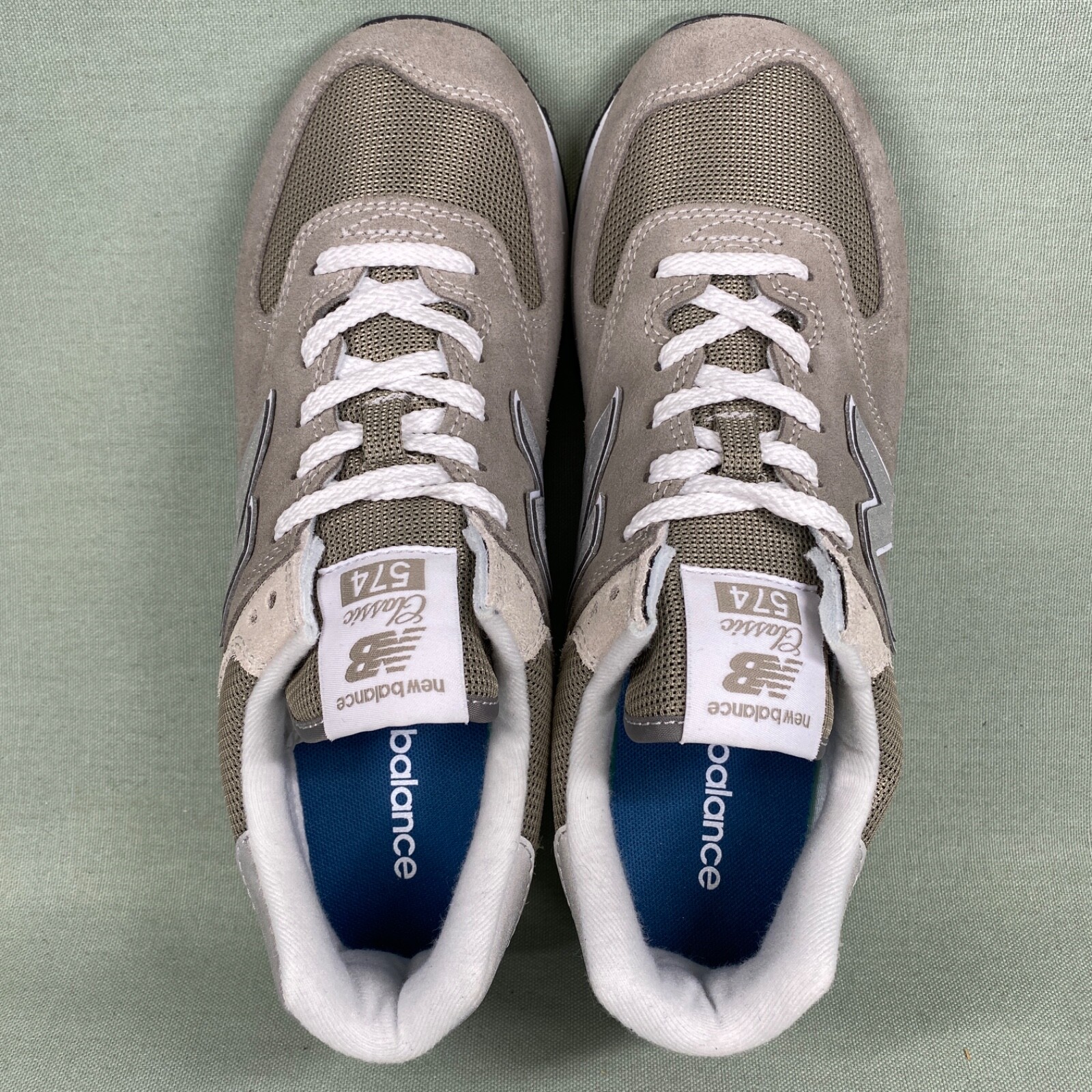 New Balance NB 574 Core Pack Grey US Size 8.5 ML574EVG Grey/White Sneaker