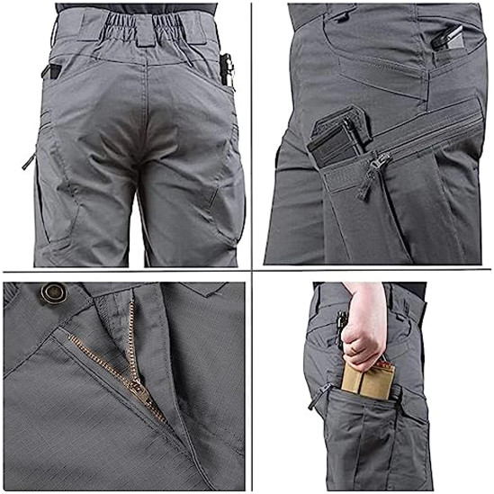 Mens Summer Tactical Shorts Cargo Outdoor Waterproof Hiking Fishing Track Shorts