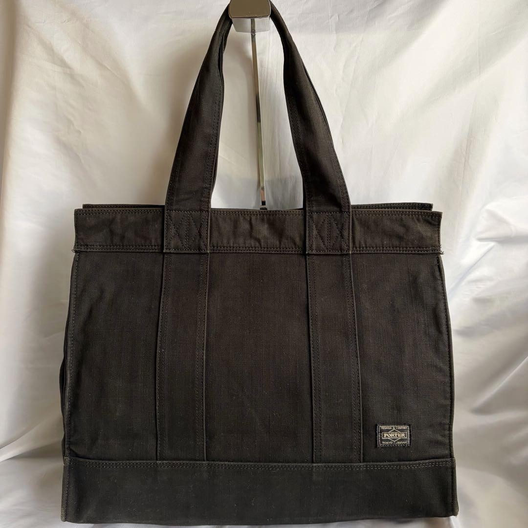 Yoshida PORTER SUNNY Tote Bag L Black Item Black Made in Japan