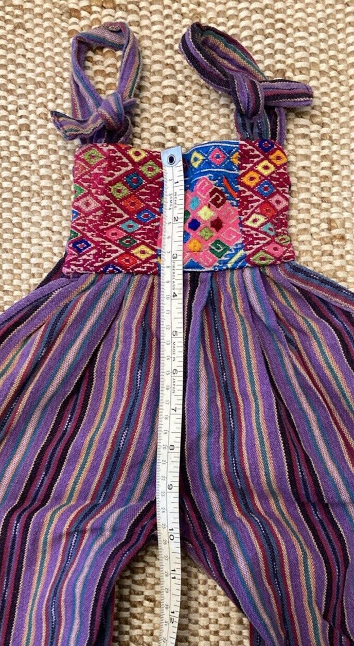 Vintage Guatemalan Child Toddler Overall Jogger 2T Unisex Y2K