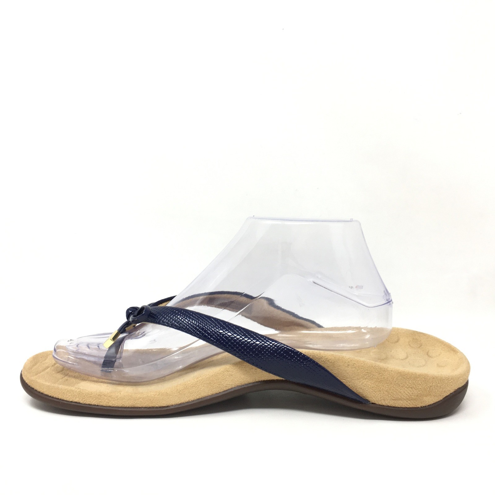 Vionic Bella II Flip Flops Sandals Shoes Womens Size 11 Blue Lizard Orthotic