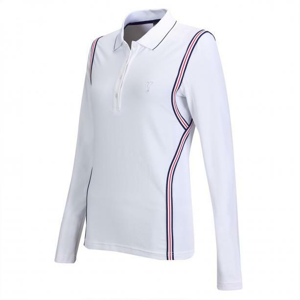NWT GOLFINO Ladies MARJORY POLO 4338622 100 White Sz 2 4 6 8 10 12 14 16 18 NEW