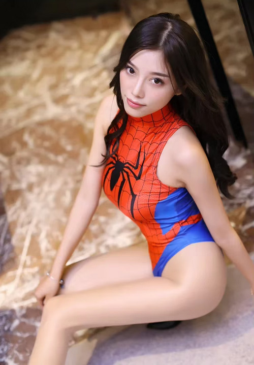Spider-Man Cosplay Costume Sexy Bikini Swimwear Bodysuit Swimsuits Marvel Movie