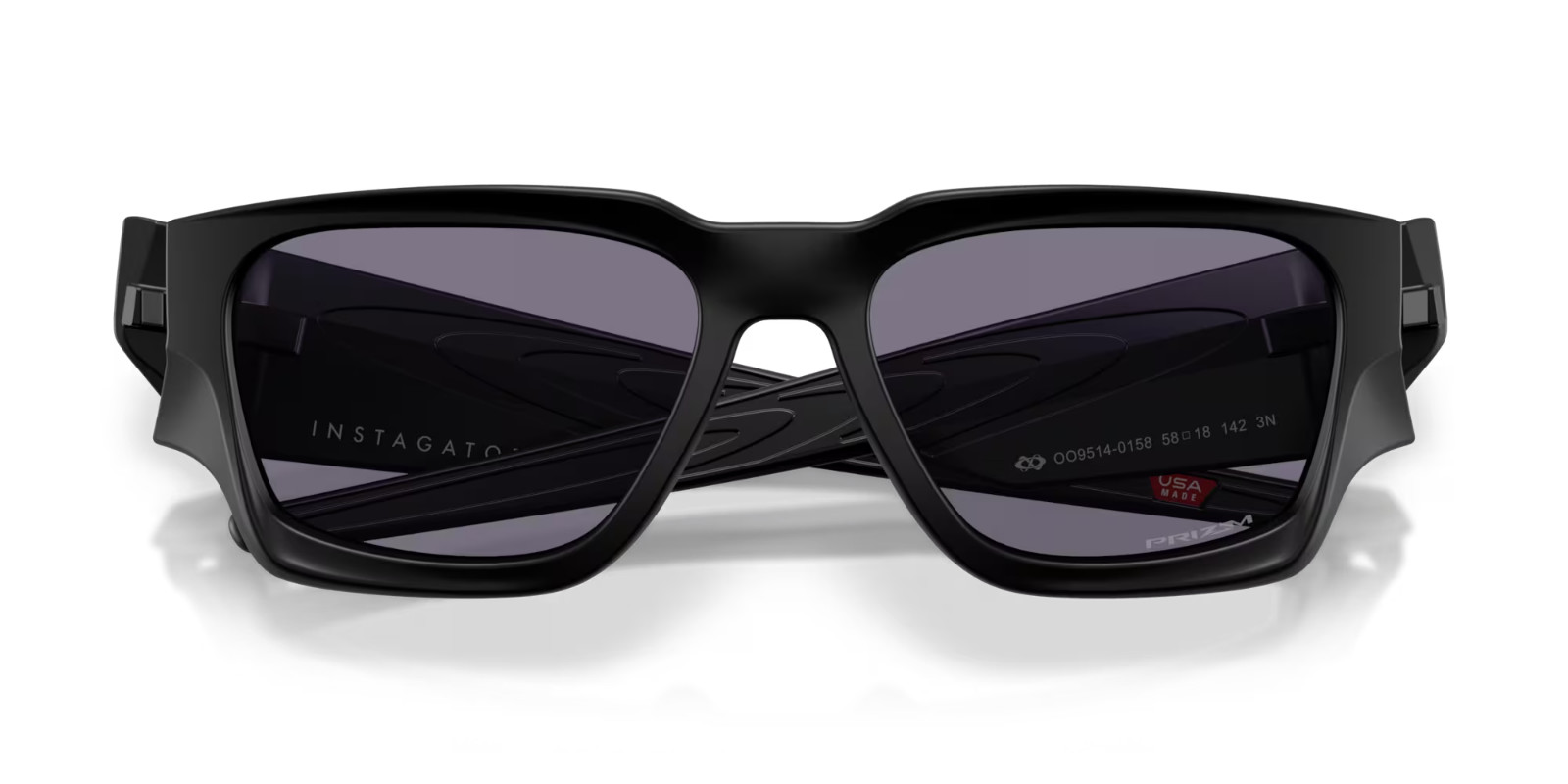Oakley Instagator Sunglasses OO9514-0158 Matte Black Frame W/ PRIZM Grey Lens