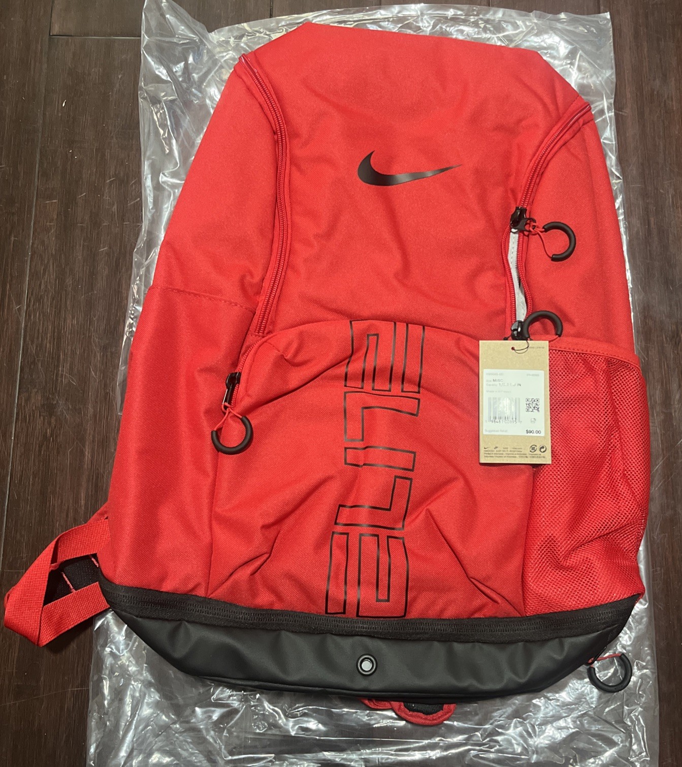 Nike Varsity Elite Unisex Backpack (32L) – Red and Black