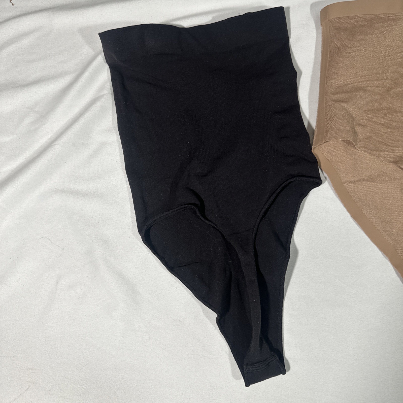 NEW $72 SKIMS [ 2PC Small ] Scuplt + Mesh High Waist Thong Sienna + Onyx #T2032