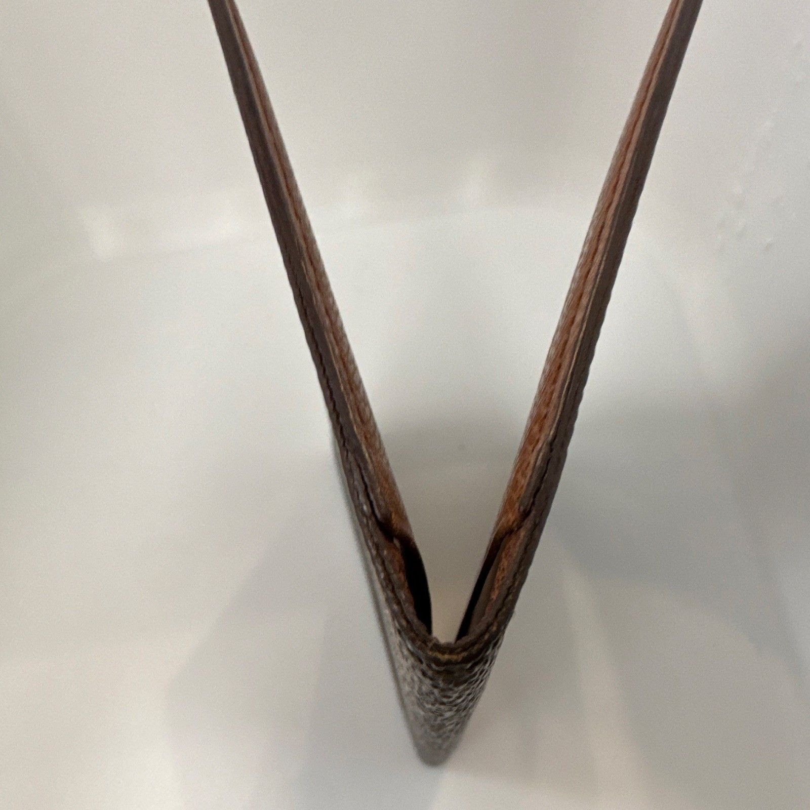 Louis Vuitton Monogram Brown Leather ID/Document Holder with ID Window
