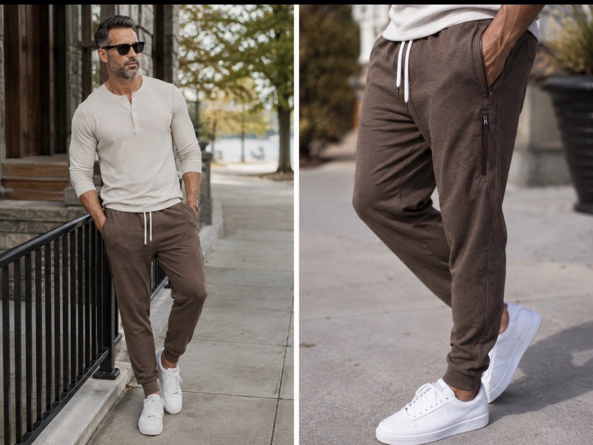 Women Active Light Mid-Rise Joggers – All In Motion Brown Extra Large