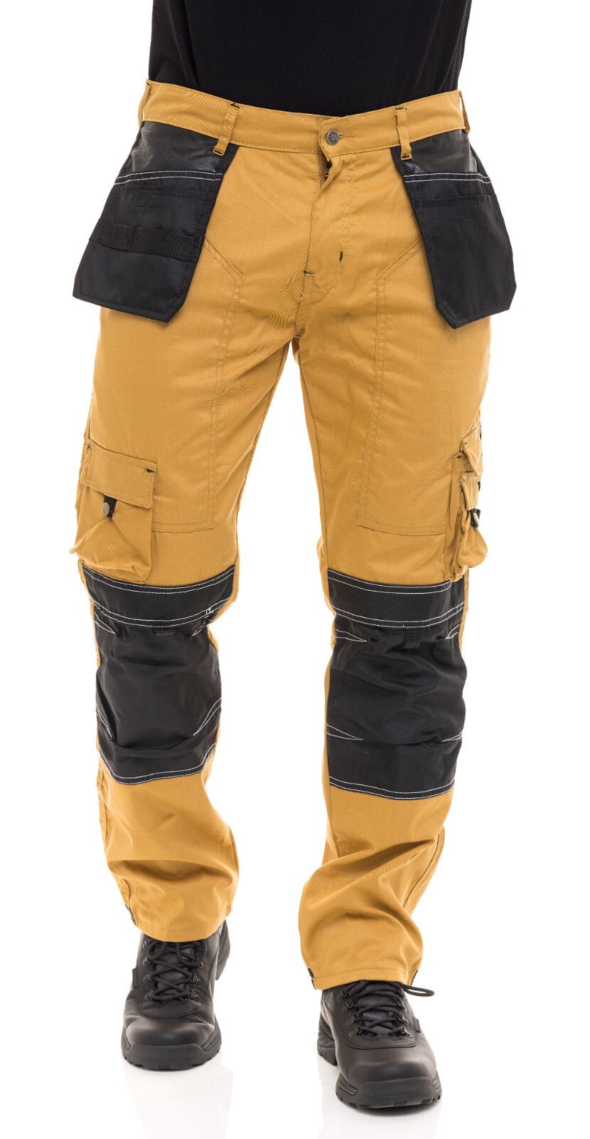Men Cargo Trouser Workwear Cordura Knee Reinforcement Work Pant
