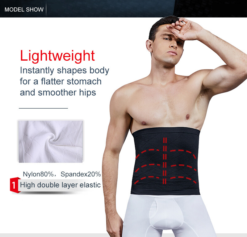 Body Shaper Belt Waist Trainer Belt for Men Fitness Fat Burning Girdle Shapewear