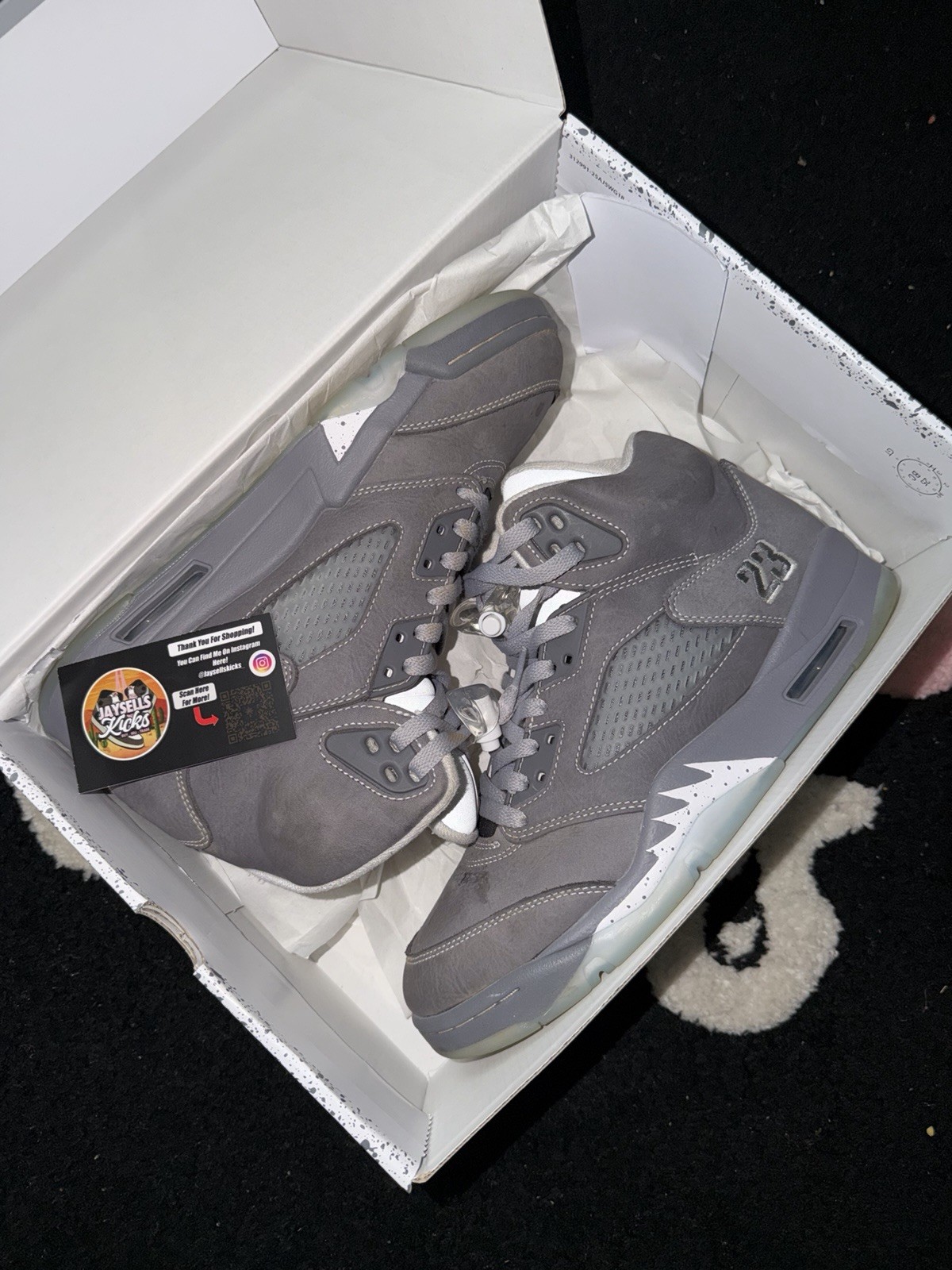 Jordan 5 Retro Wolf Grey Size 8