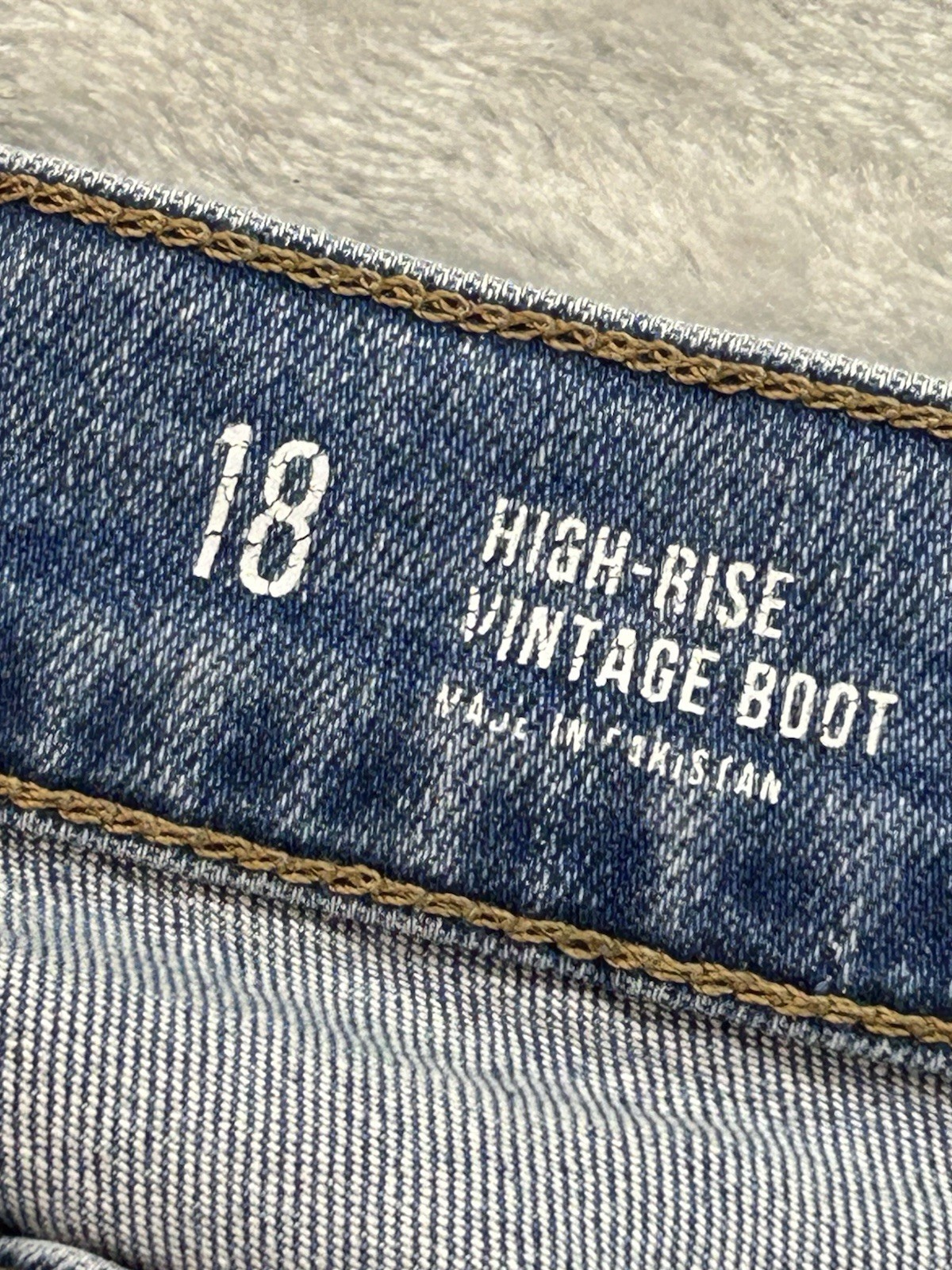 A.n.a. High Rise Vintage Bootcut Stretch Distressed Jeans Womens Plus Sz 18 Blue