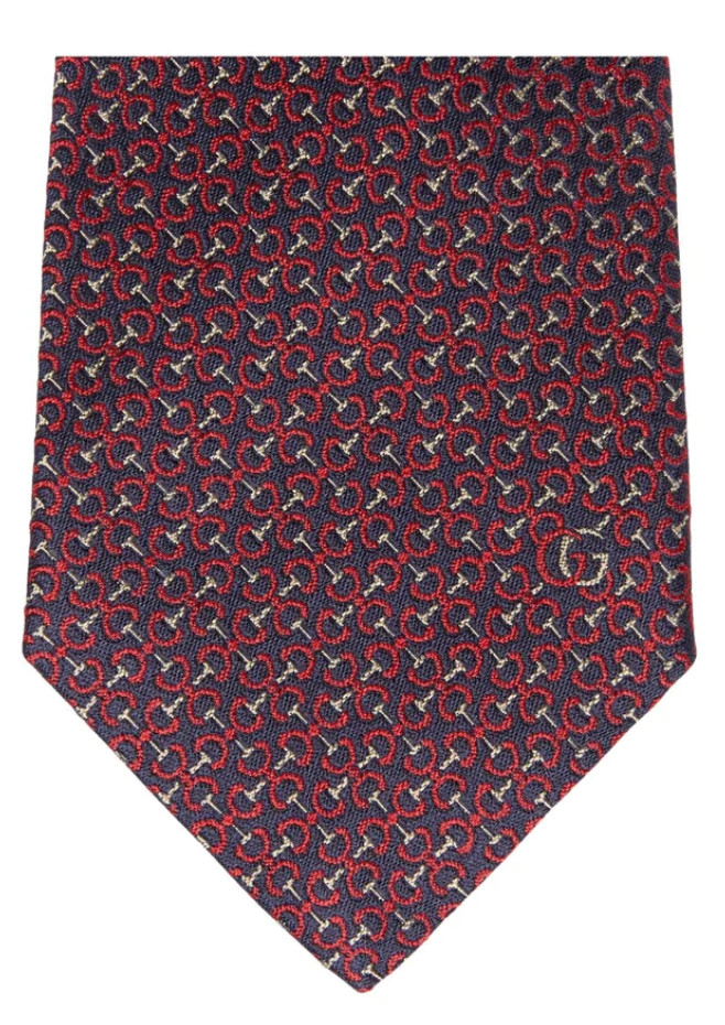 AUTHENTIC GUCCI FASHION MEN’S SILK TIE – RED Tacky 7.0 Woven – (148cm x 7cm)