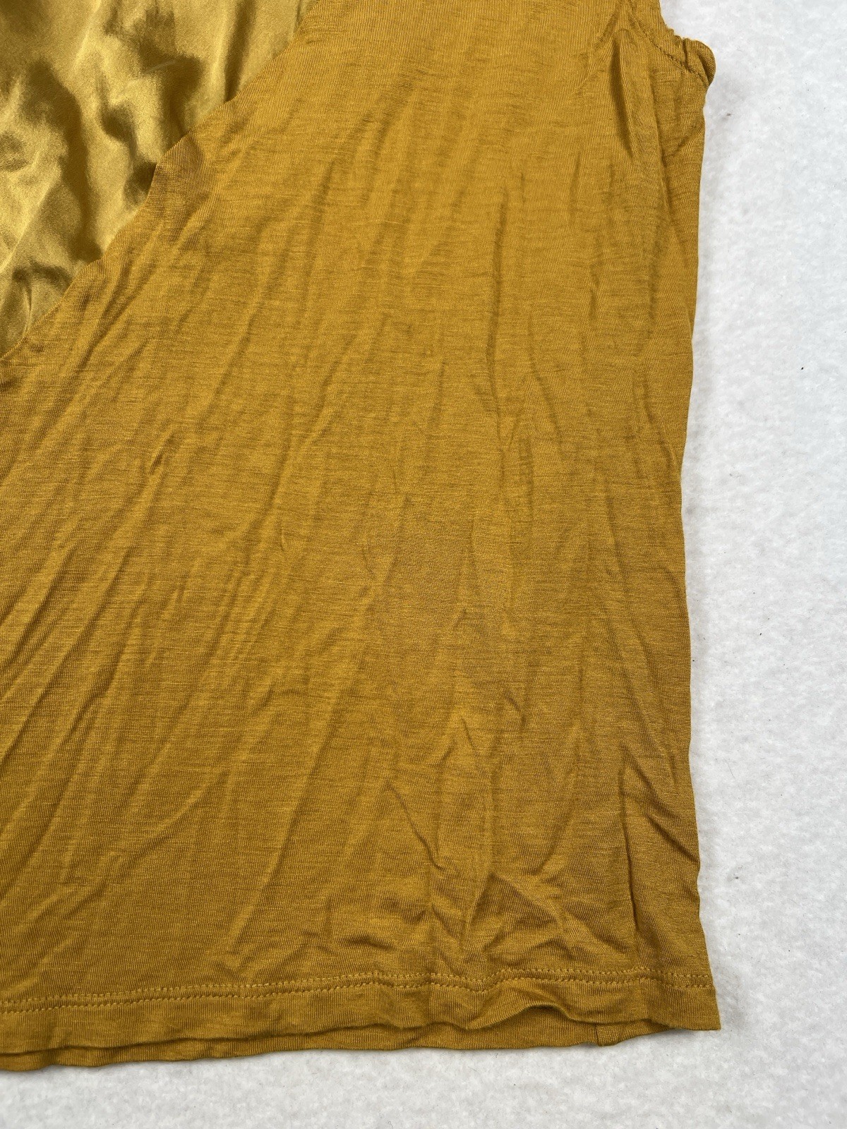 Trouvé Asymmetric Silk Down Neck Tank Size S