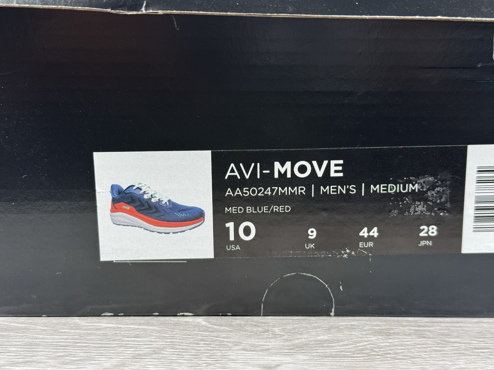 Avia Avi-Move Men’s Size 10 Sneakers Blue Red Memory Foam Running Shoes New