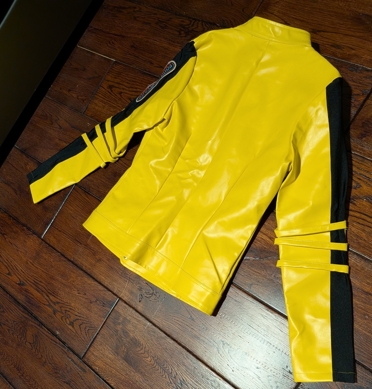 Kill Bill Vol I &II Uma Costume Jacket Faux Leather Yellow Cosplay Size S – NWT