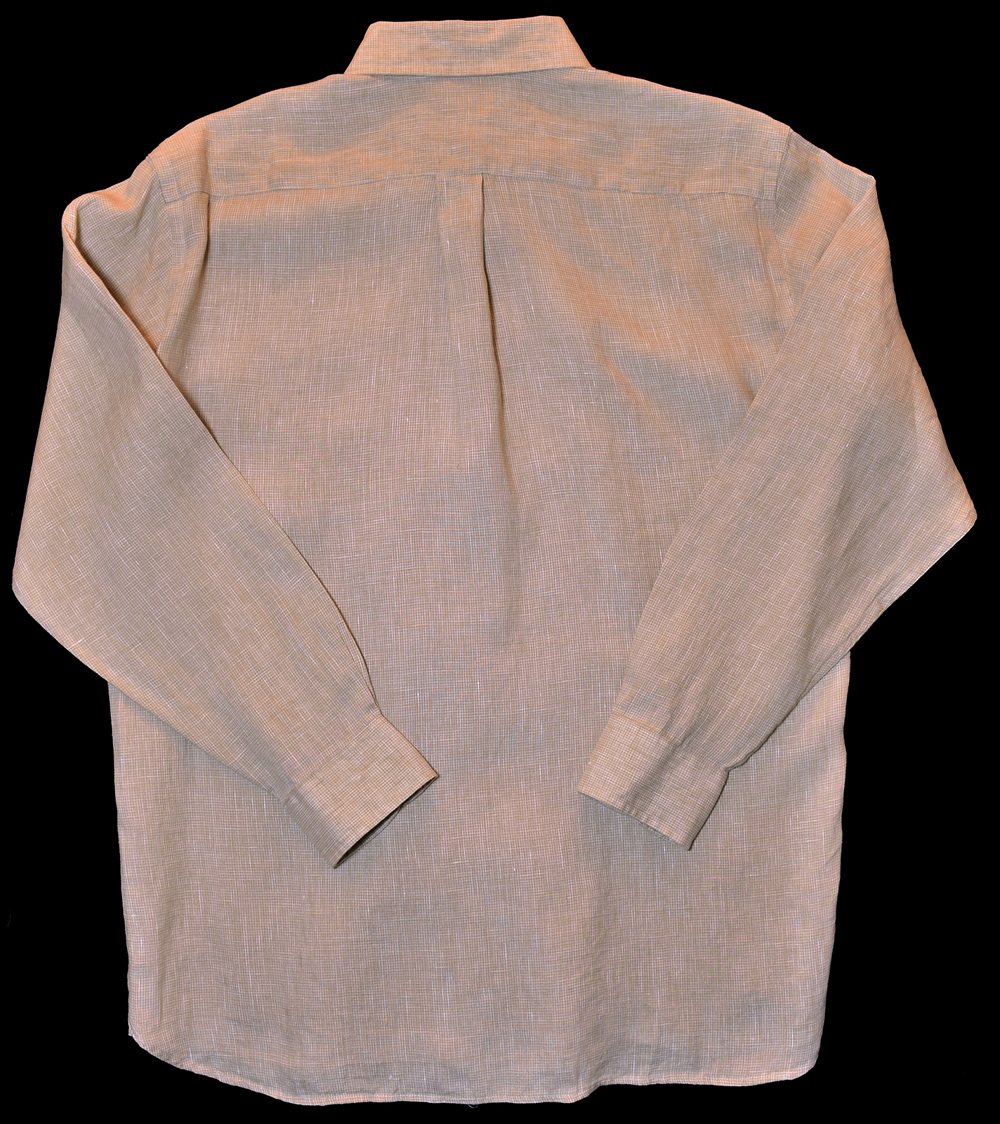 Men’s DANIEL CREMIEUX Khaki Natural White Linen Shirt M Medium NWT NEW Classic!