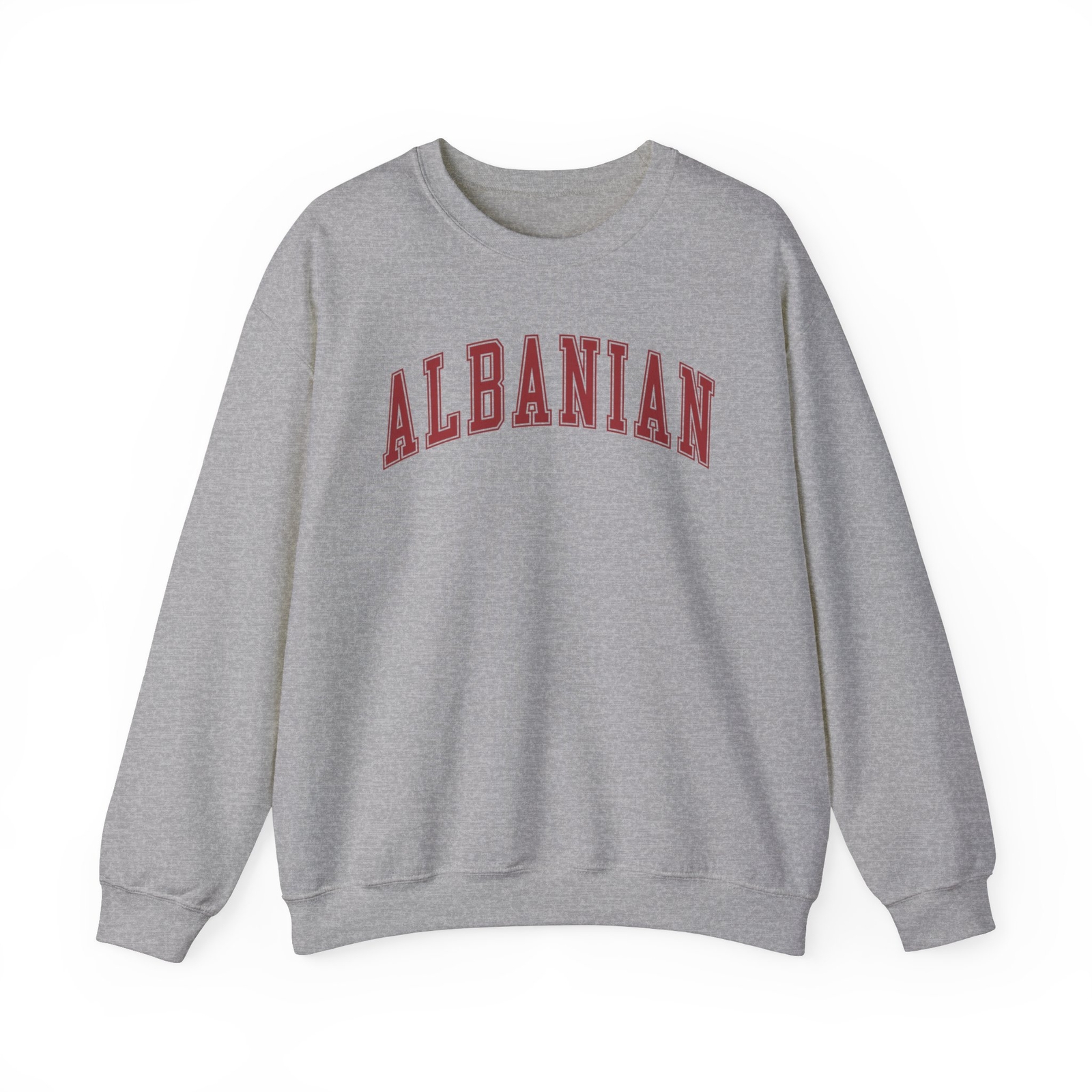 Albanian Albania Sweatshirt Gifts Crew Neck Shirt Long Men