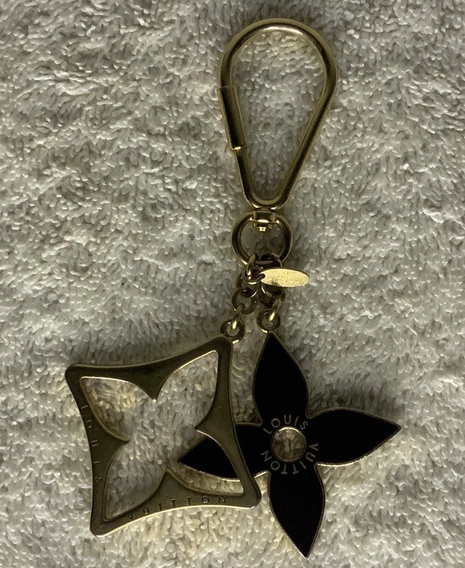 Louis Vuitton Portocre Puzzle Charm Keychain in Goldtone Metal (5.1in)