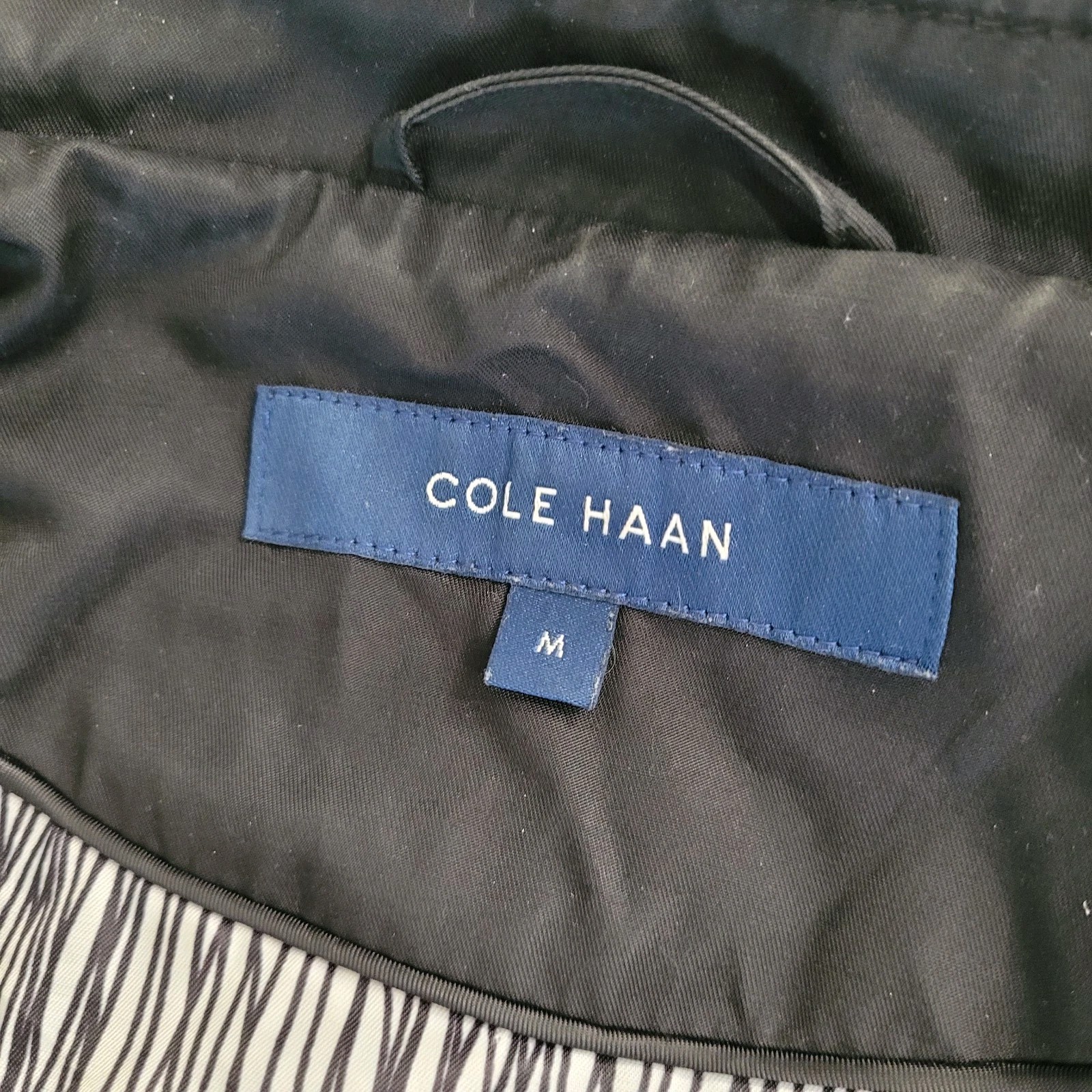 Cole Haan Women’s Black Double Breasted Trench Coat w/Belt Size M