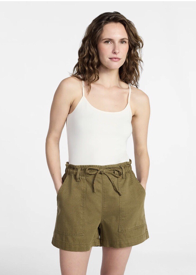 TIME and TRU Womens Cami Top Size Large 12-14 Cream Adjustable straps New