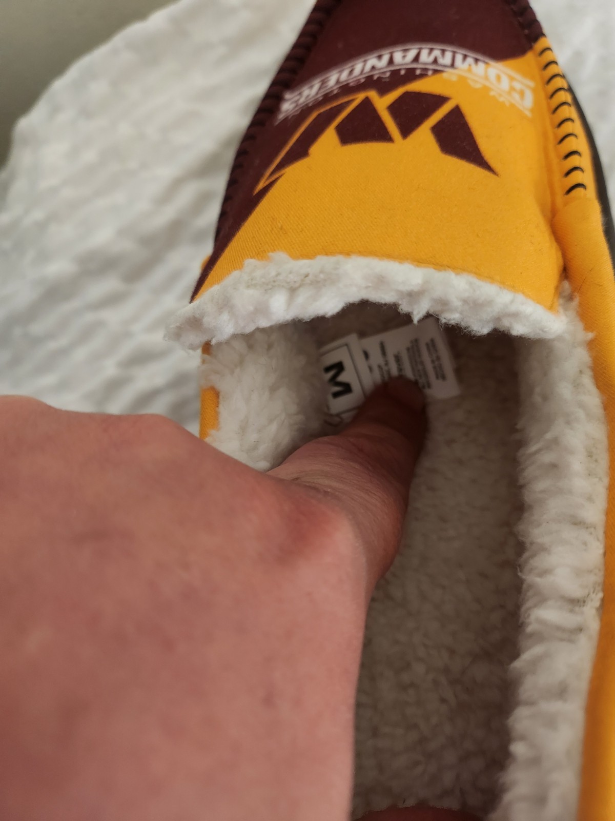 Washington Commanders Men’s Slippers New NFL Yellow Burgandy Football Dad Gift