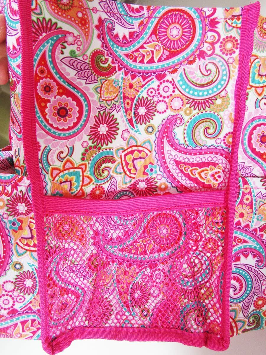 Thirty-one Utility Tote Pink Paisley Beach Travel Shopping Shoulder Bag
