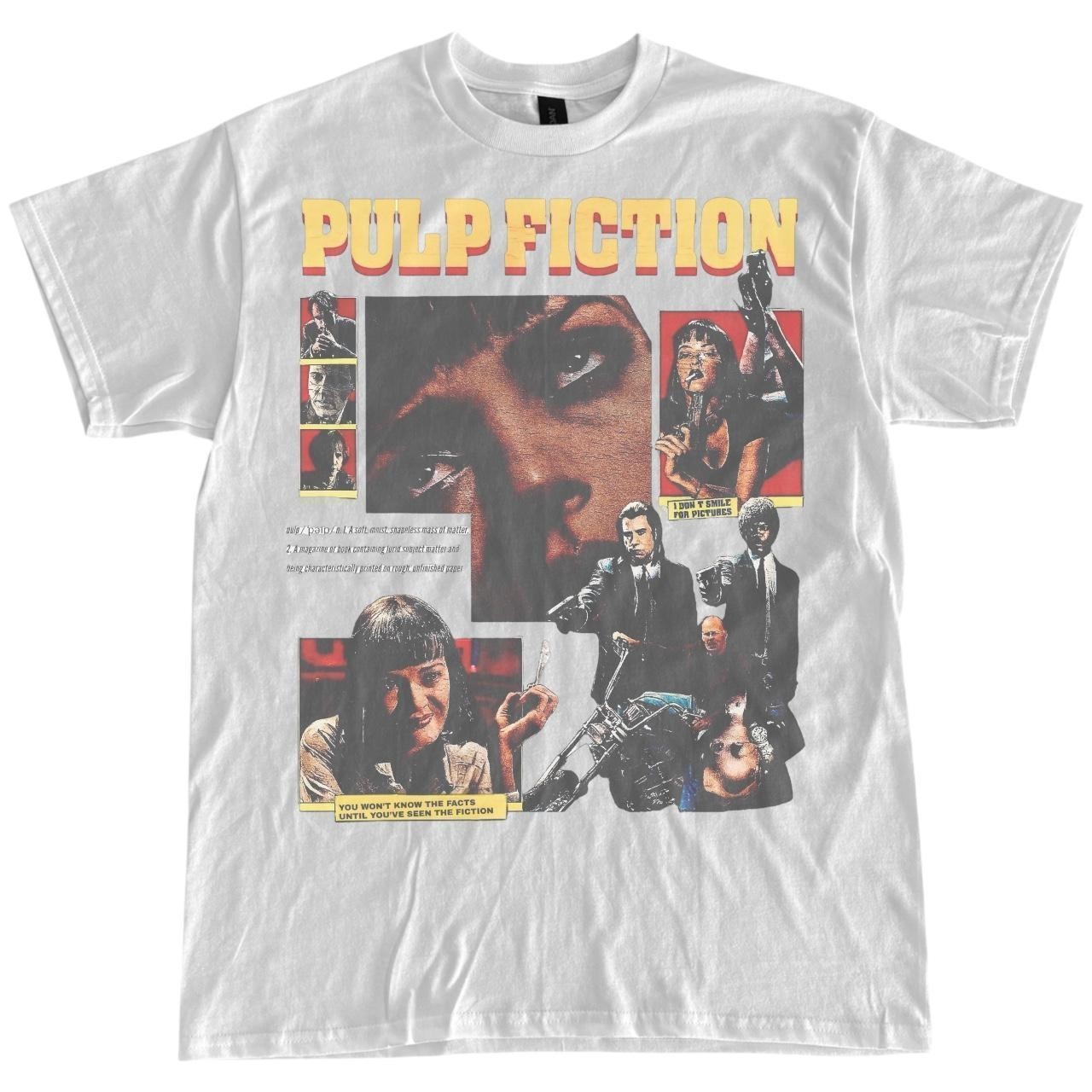 Pulp Fiction action movie short sleeve white color T-Shirt VK11870