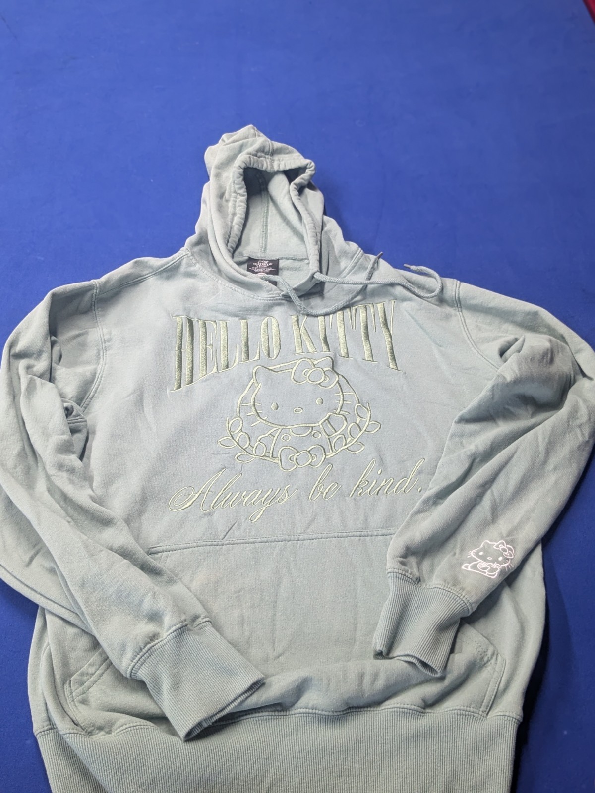 Sanrio Hello Kitty & Friends “Always Be Kind” Sage Hoodie Sweatshirt – Size M