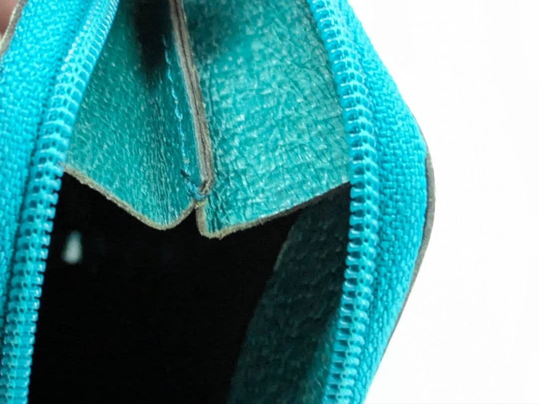 GUCCI Coin Case Coin Purse Emerald Green Teal Blue Green
