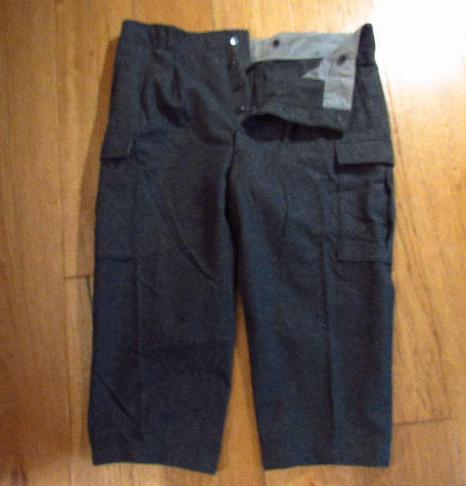 Vtg Rodex Bund Zs Charcoal-Gray Wool Lumberjack Pants Men’s Outerwear Trousers