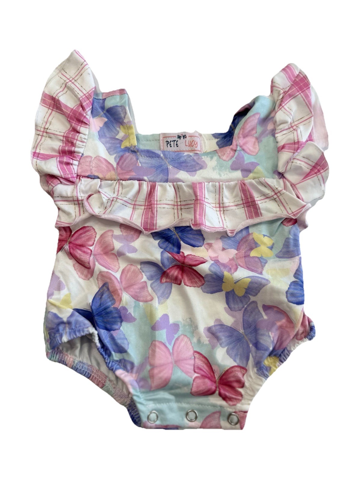 Pete & Lucy Free Like A Butterfly Baby Romper Size 0-3 Months NEW NWT