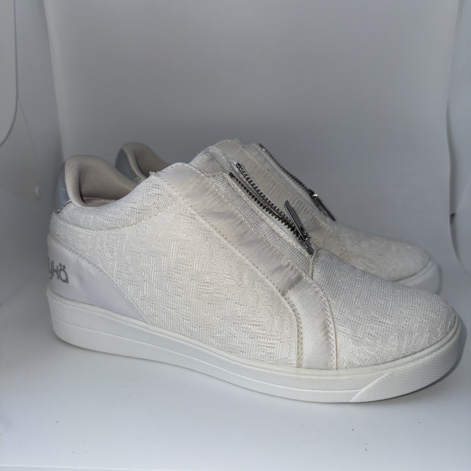 Ryka Vibe Brilliant White Comfort Walk On Clouds 3 Inch In Step Sneaker Boot