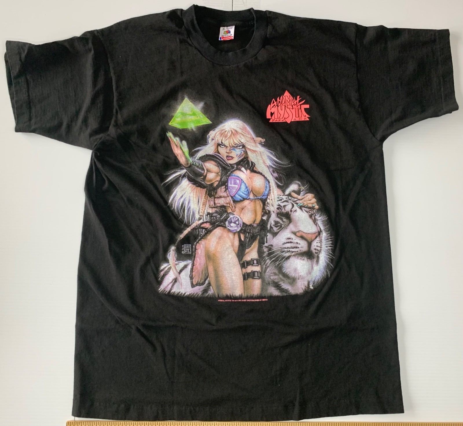 VTG Animal Mystic Comic Art Shirt XL Dark One Sirius Comics
