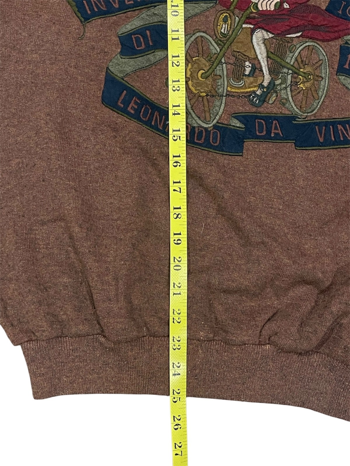 Vintage Iceberg 90s Da Vinci Embroidered Sweatshirt Italy Oversized L