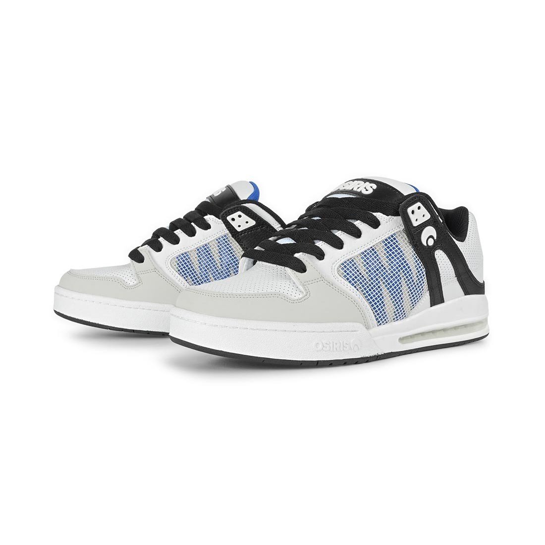 Osiris Pixel Skate Shoes – White/Black/Blue