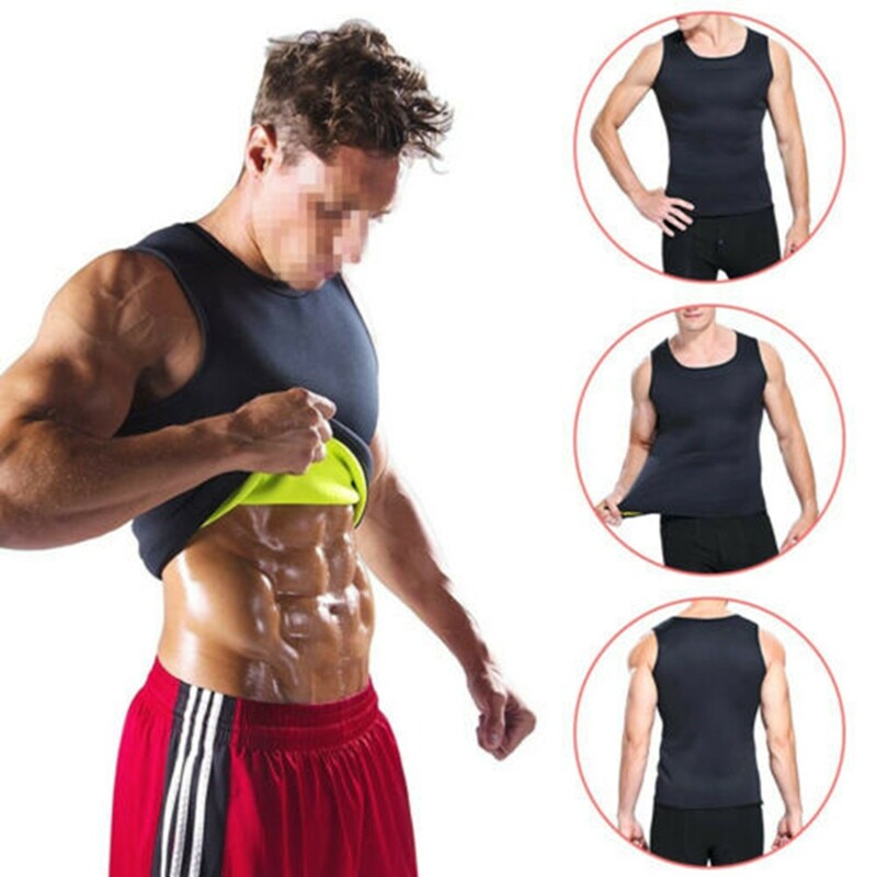 Men’s Body Shaper Vest For Slimming Tummy Waist lose Weight Compression Shirt US
