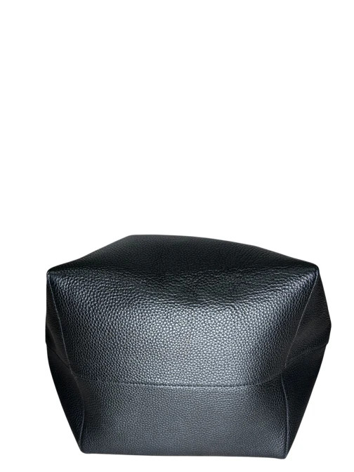 The Row Black Leather “Park” Tote Bag