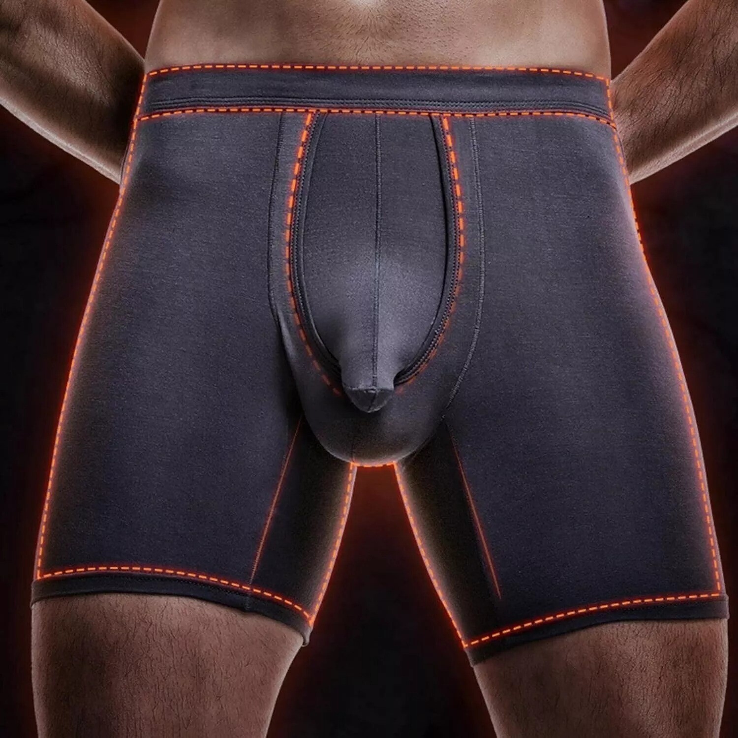 Men Underwear Separate Penis Ball Pouch Seamless Stretchy Boxer Shorts Briefs US