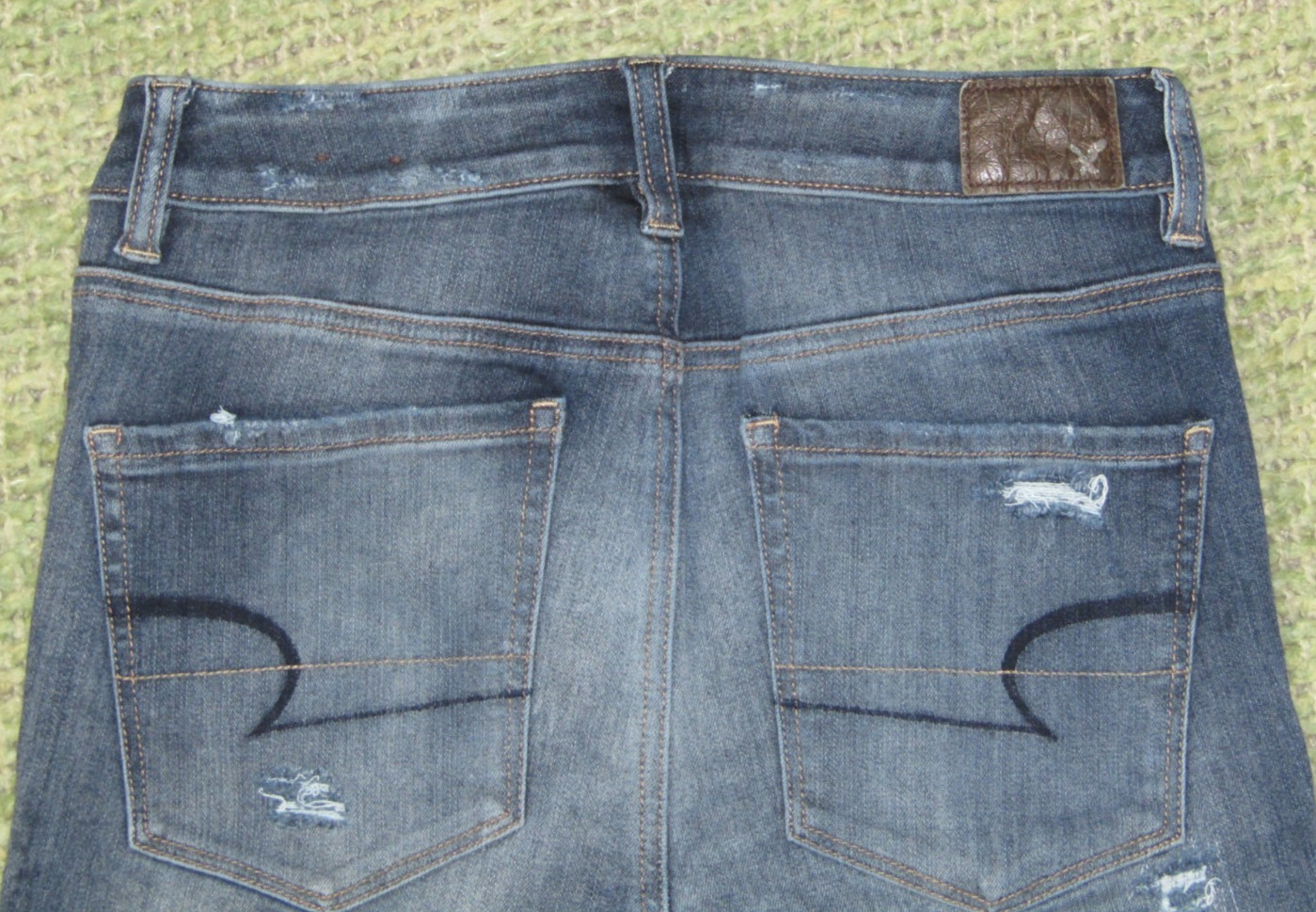 AMERICAN EAGLE Jegging Jeans Sexy Destroyed Hi-Rise Stretch Denim Women’s 4